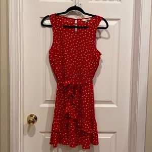 Red and White Polka Dot Dress